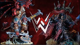 World Eaters VS Chaos Space Marines Warhammer 40k Battle Report [upl. by Wendelin]