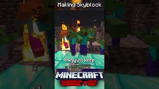 I Made Skyblock in Minecraft Hardcore 12 [upl. by Annaitsirhc]