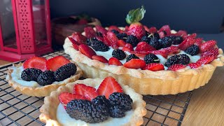 تارت الفراولة والتوت The strawberry and the blackberry tart [upl. by Kirre]