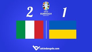 ITALIA vs UCRAINA 21 Qual Euro 2024 Vittoria fondamentale Super Frattesi ⚽🇮🇹 [upl. by Gentes]