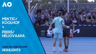 KoolhofMektic v HeliovaaraPeers Highlights  Australian Open 2024 Second Round [upl. by Kruse]