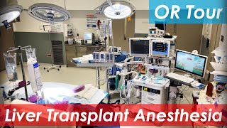 Liver transplant anesthesia  operating room tour [upl. by Tedi]