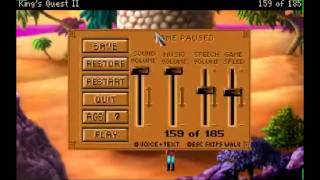 Lets Play LIVE Kings Quest 2 AGD part 6 [upl. by Nnylarac]