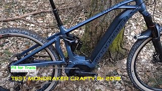 Mondraker eCrafty R 2018 first ride  Fit for Trails [upl. by Yrolg62]