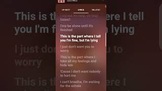 Juice WRLD  Wishing Well lyricstrending foryou juicewrld wishingwell rap singer hiphop [upl. by Harras664]