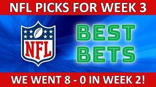 NFL WEEK 3 BEST BETS 2024 [upl. by Riada953]