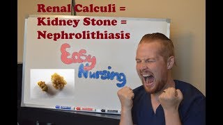 Renal Calculi  Nephrolithiasis  Kidney Stone  NCLEX Review [upl. by Retsim]