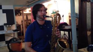 Fred Lebayle amp Brian Landus with the Rosie Chamber baritone saxophone mouthpiece [upl. by Adelric]