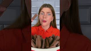 Chocolate 🍟 VS Real Food Challenge shorts [upl. by Amero]