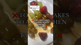 5 MISTAKES TO AVOID ❌ WITH TANGHULU 🍡 requested tanghulu tips recipe mistakes brownsugar [upl. by Neddy]