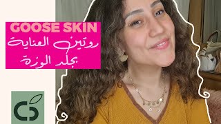 94 GOOSESTRAWBERRY SKIN quotskin care routinequot  روتين العناية بجلد الوزة [upl. by Yenar]