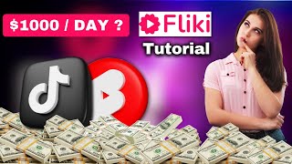 Fliki AI Tutorial amp Review  How To Use Fliki AI To Make Money In 2024 For Beginners [upl. by Huttan386]