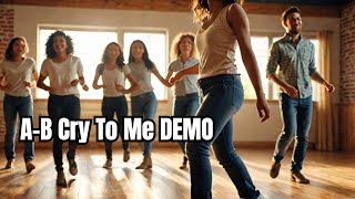 A B Cry To Me Line Dance DEMO [upl. by Raviv]