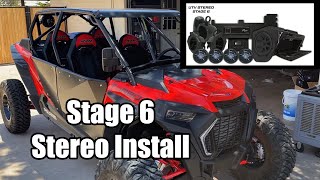 UTV Stereo Stage 6 Install on RZR [upl. by Zins732]