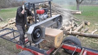 Blockbandsäge Eigenbau Homemade Sawmill [upl. by Droffats]