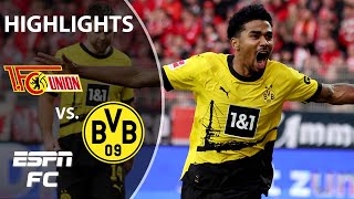 Union Berlin vs Borussia Dortmund  Bundesliga Highlights  ESPN FC [upl. by Ereveneug]