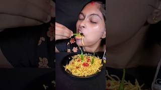 30 Sec Spicy Noodles Green Chillies Eating Challenge shorts youtubeshorts eatingchallenge [upl. by Pucida]