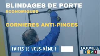 Pose de cornières anti pinces pour porte  Blindage économique anti effraction [upl. by Mcknight819]