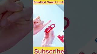 Smallest fingerprint smart lock Smartlock fingerprintlock tala shorts gadgets [upl. by Asreht857]