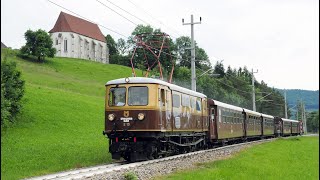 Mariazellerbahn Ötscherbär E10 ehemalig ÖBB 109910 anlässlich Schmalspurfestival 2021 am 1262021 [upl. by Ydolem]