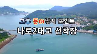 하늘에서 바라본 고흥 나로도 나로2대교 문어 갑오징어 캠낚포인트 [upl. by Geis]