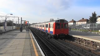 HD London Underground D and S Stocks on the east end of the District Line 16116 [upl. by Argus276]