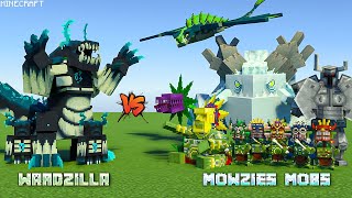 WARDZILLA vs MOWZIES MOBS  MINECRAFT [upl. by Glassman]