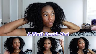 FROM 4 PLAITS TO THIS  Simple amp Easy BraidOut [upl. by Kabab914]