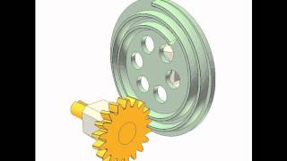 Archimedean spiral gear and Spur gear [upl. by Pearl]