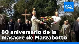 Los presidentes de Alemania e Italia asisten al 80 aniversario de la masacre de Marzabotto [upl. by Barnaba]