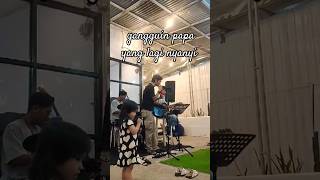 Qiana ft Papa shorts singing dmasiv merindukanmu [upl. by Slorac841]