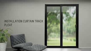 Install the Pleat Curtain track  Smartblinds [upl. by Currier]