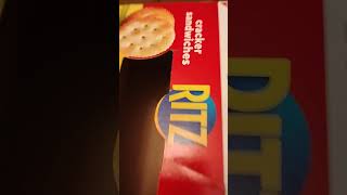 Cutting a Ritz and cheese cracker sandwiches boxcuttingskils shorts shortsyoutube youtubeshorts [upl. by Anasxor364]