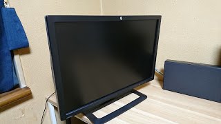 HP ZR2440W モニター24インチ マジで回転するやん？動作紹介 パソコンデスクの変更中 USBハブ搭載と縦置きもできて回転できます 2024 [upl. by Aruon]