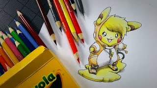 Pikachu wearing an Alolan Raichu Onesie VLOG [upl. by Nnylacissej]