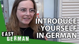 Introduce yourself in German for absolute beginners  Super Easy German 76 [upl. by Fauman807]