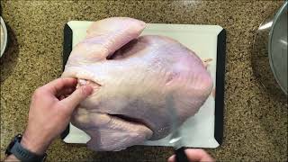 DeBoning a Turkey for a Turkey Ballotine [upl. by Siraj]