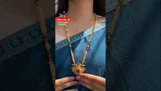 Gold long hara designs in Kannadagold beads wex long haragold long Hara viralshortviralvideo [upl. by Mira]