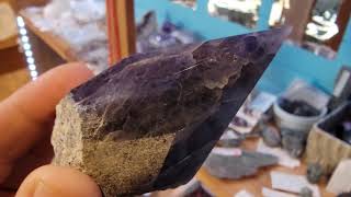 Chunky Iolite Crystal Point Gemstone Stone [upl. by Ahsenat64]