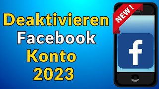 So deaktivieren Sie das FacebookKonto 2024 neues Update [upl. by Ahsiekar]