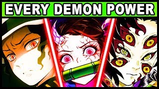 All Blood Demon Arts and Their Powers Explained Demon Slayer  Kimetsu no Yaiba Demon Techniques [upl. by Nightingale]