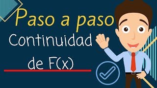 CONTINUIDAD DE UNA FUNCIÓN 📉  Paso a Paso  Continuidad en un Punto [upl. by Akerdna]