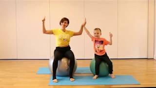 Ball and Fun  Kids Pilates with Equitness [upl. by Aline]