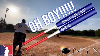 2024 Onyx Enough Said Blue End Load Senior Softball Slowpitch Bat Review [upl. by Lehcir802]