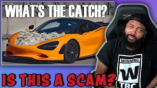 ARE THESE CAR GIVEAWAYS SCAMS REACTION [upl. by Hilaria768]