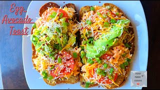 Ultimate Egg Avocado Toast  Egg Toast [upl. by Wyly]