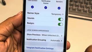 Telegram notifications not appearing on iPhone Lock Screen  Fix [upl. by Nydia]