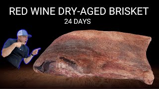 24 DAYS RED WINE DRYAGED BRISKET  Texas Style [upl. by Ankney]