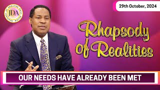 Our Needs Have Already Been Met  29th October 2024  Rhapsody of Realities Daily Devotional [upl. by Onnem]