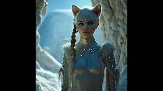 Arctic Fox Queen  5 seconds of pure magic DM for col🎭aianimation aiart digitalart fantasyart [upl. by Leasim]